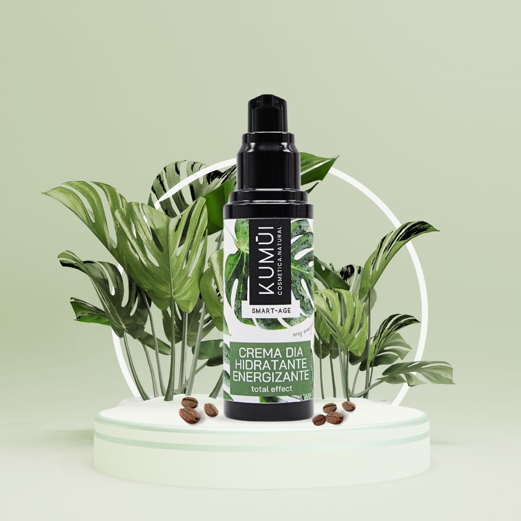Crema Día Facial Antiedad Energizante Total Effect - Con Prebióticos, Acido Hialuronico y Algas Reafirmantes KUMUI 30ml_2