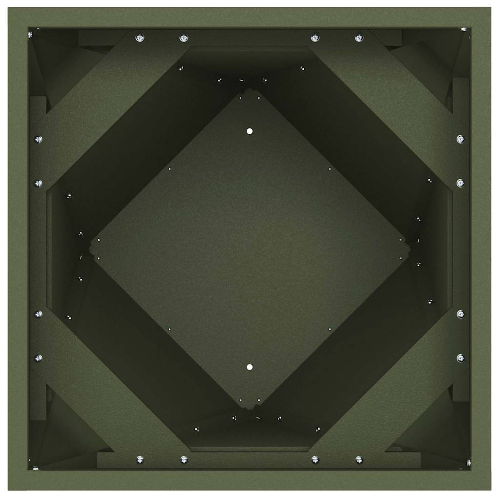 Jardinera Verde Oliva 30 X 30 X 75 Cm Acero_5