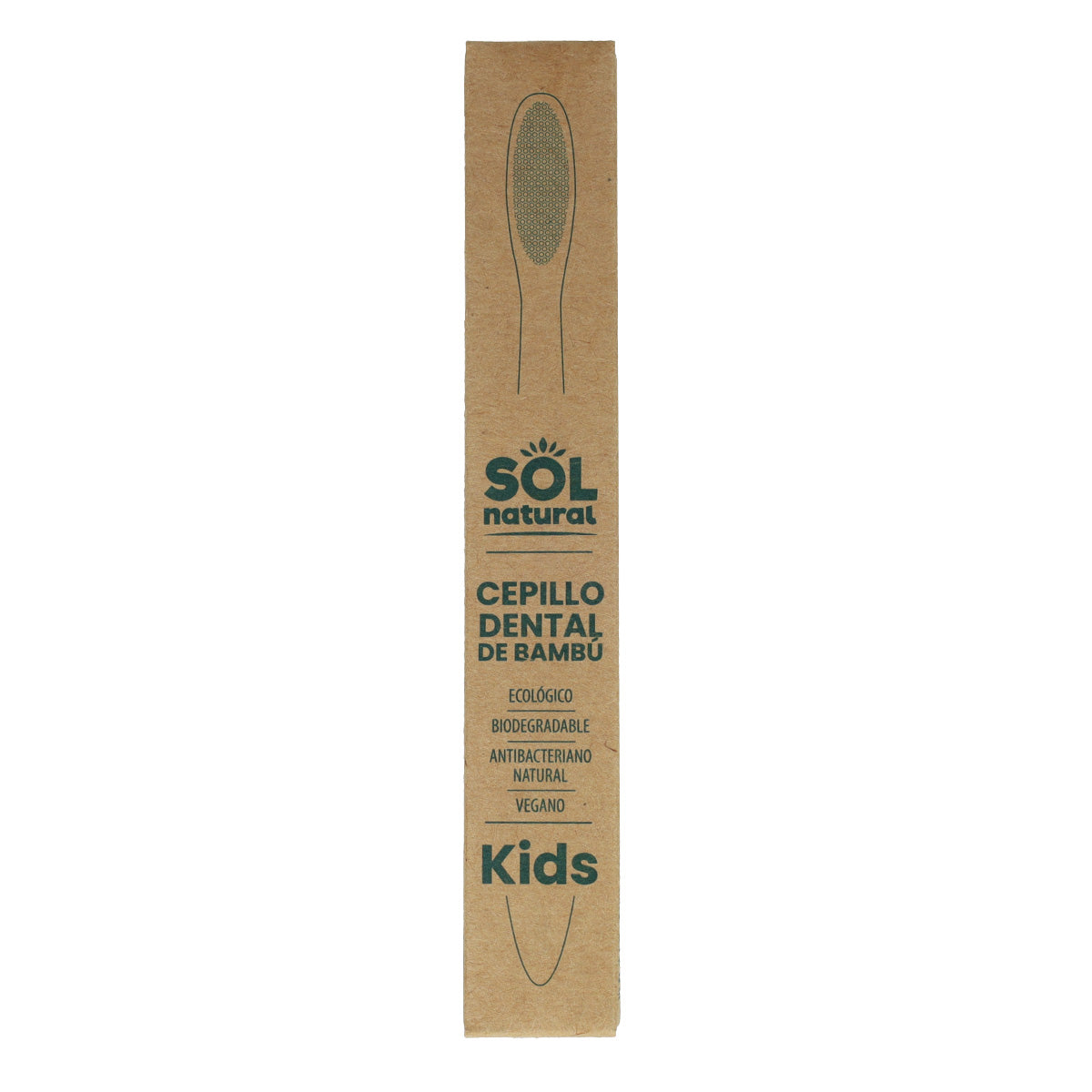 Cepillo dental de bambú infantil Sol Natural