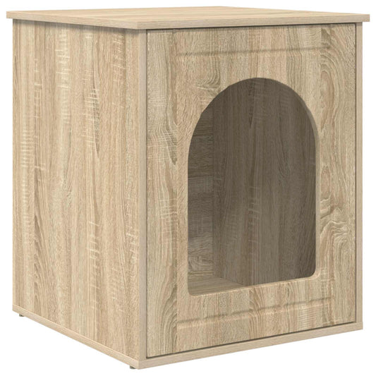 Casa Para Gatos Sonoma 53 X 52 X 62 Cm Madera De Ingeniería_0