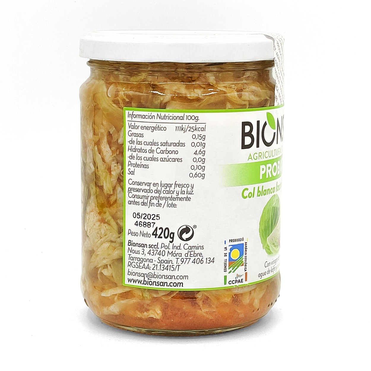 Chucrut Col Blanca Fermentada Eco Bionsan 420gr_1