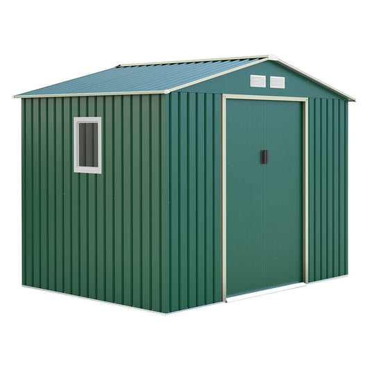 Caseta Metálica High Door Mallorca Verde - Espacio Y Ventilación 2,77x2,12x1,91 M / Multicolor_0