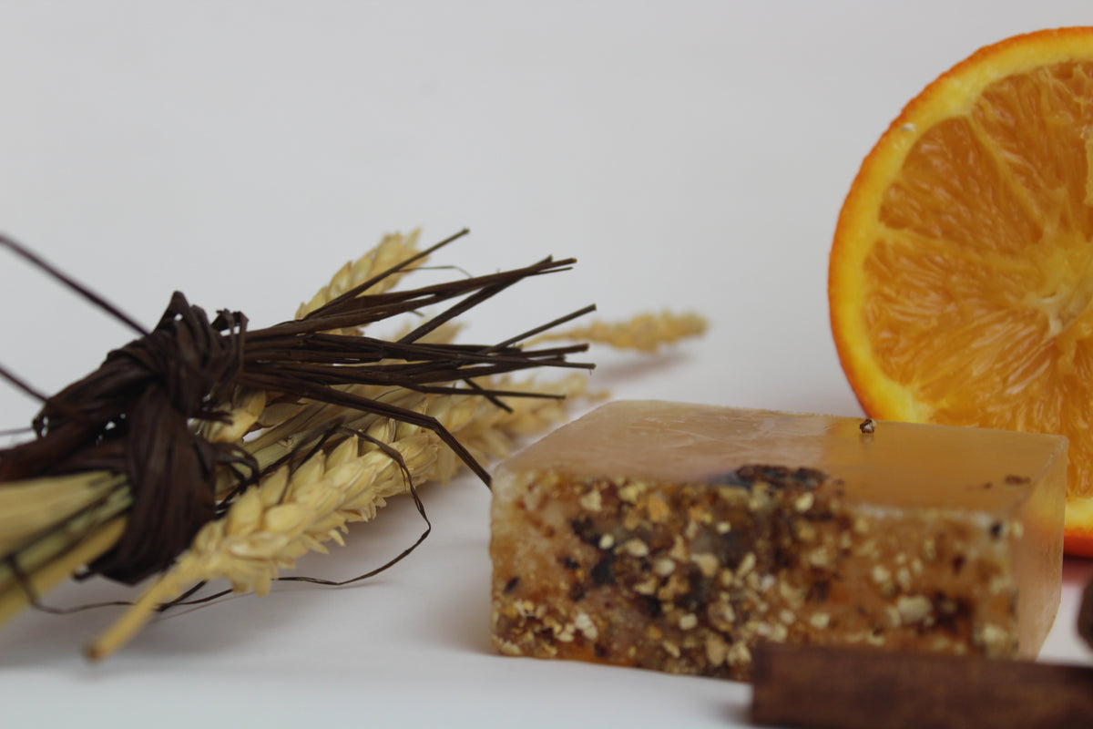 Jabón natural de glicerina canela y corteza de naranja Planeta Huerto 100 g