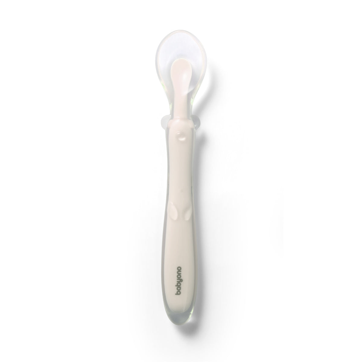 Cuchara De Silicona Flexible Para Bebés Beige_2
