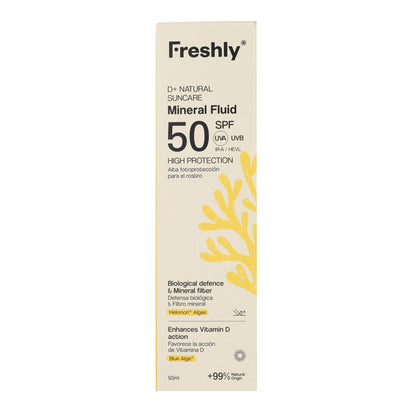 D+ Natural Suncare Mineral Fluid SPF50 50 ml