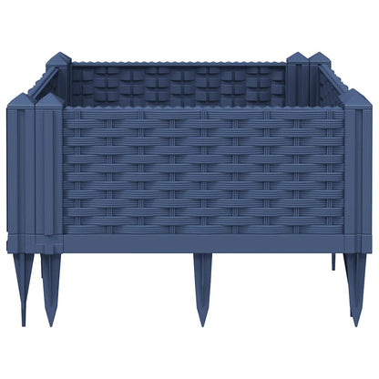 Jardinera Con Clavijas Pp Azul Gris 42,5x42,5x28,5 Cm_3