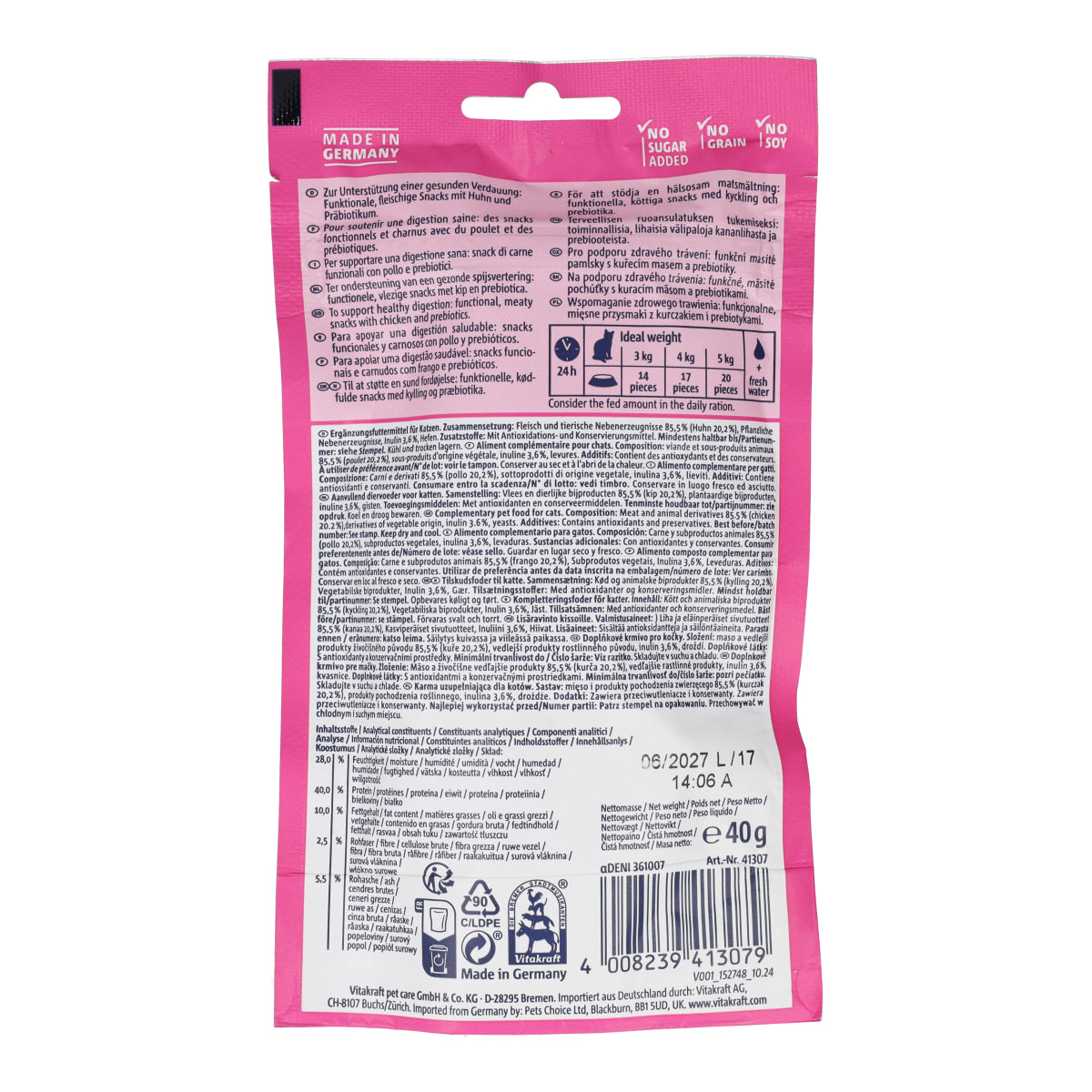 Vita Hearts digestion pollo Vitakraft 40g
