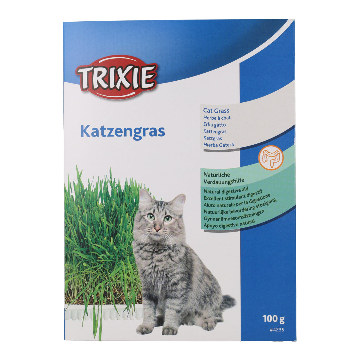 Hierba Gatos con Bandeja Trixie 100 g