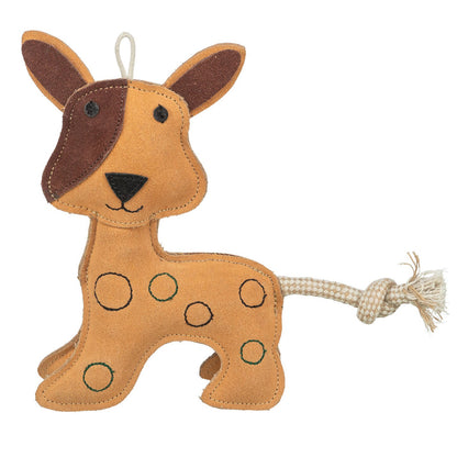 Perro standing cuero Trixie 25 cm marrón