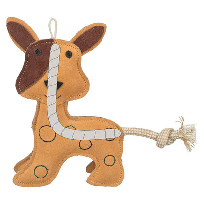 Perro standing cuero Trixie 25 cm marrón