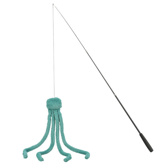 Vara telescópica juegos pulpo fibra vidri Trixie 42–106 cm