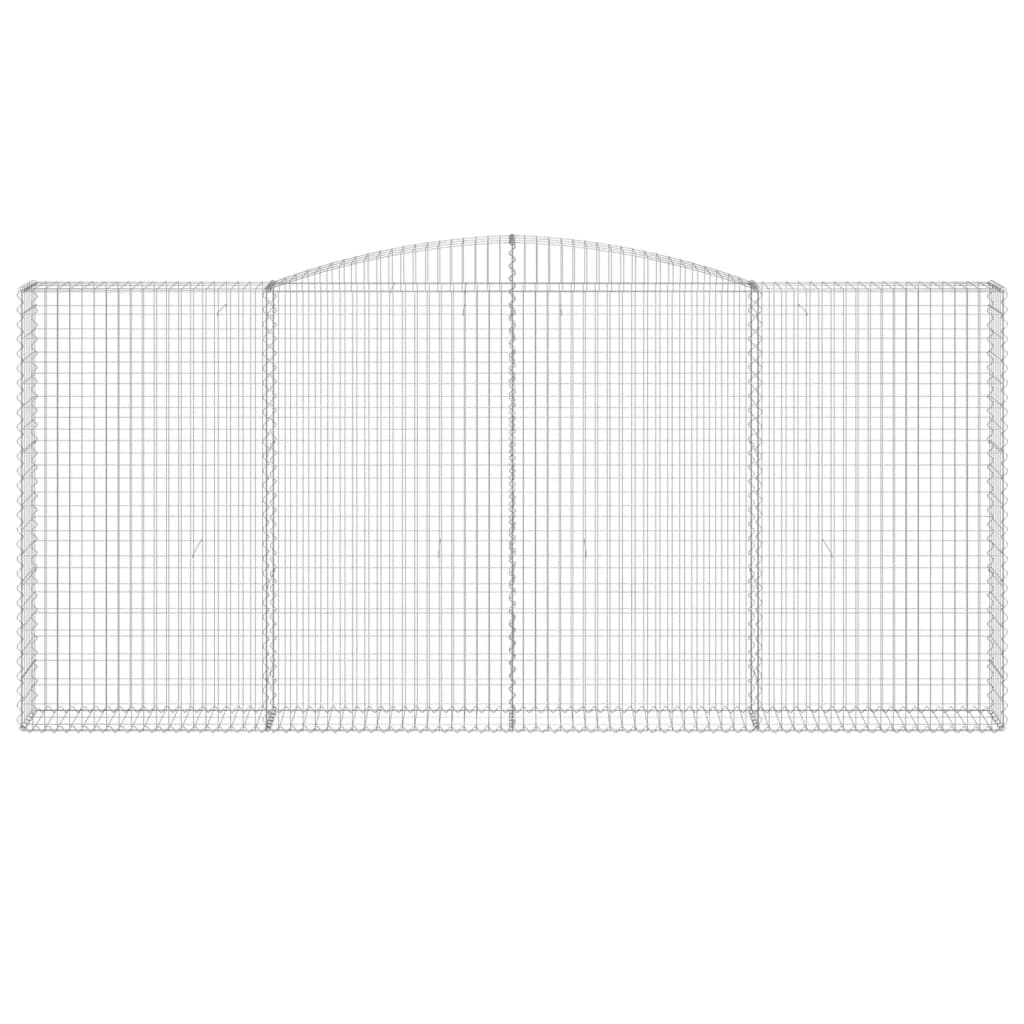 Cestas De Gaviones 8 Uds Forma De Arco Hierro 400x30x180/200 Cm_3