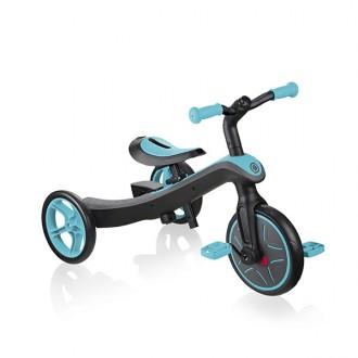 Triciclo convertible Trike explorer 2 en 1 turquesa