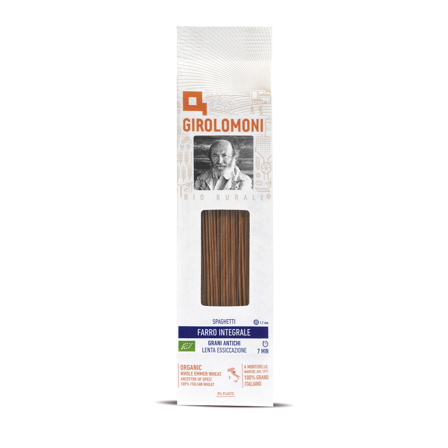 Espagueti espelta integral bio Girolomoni 500g
