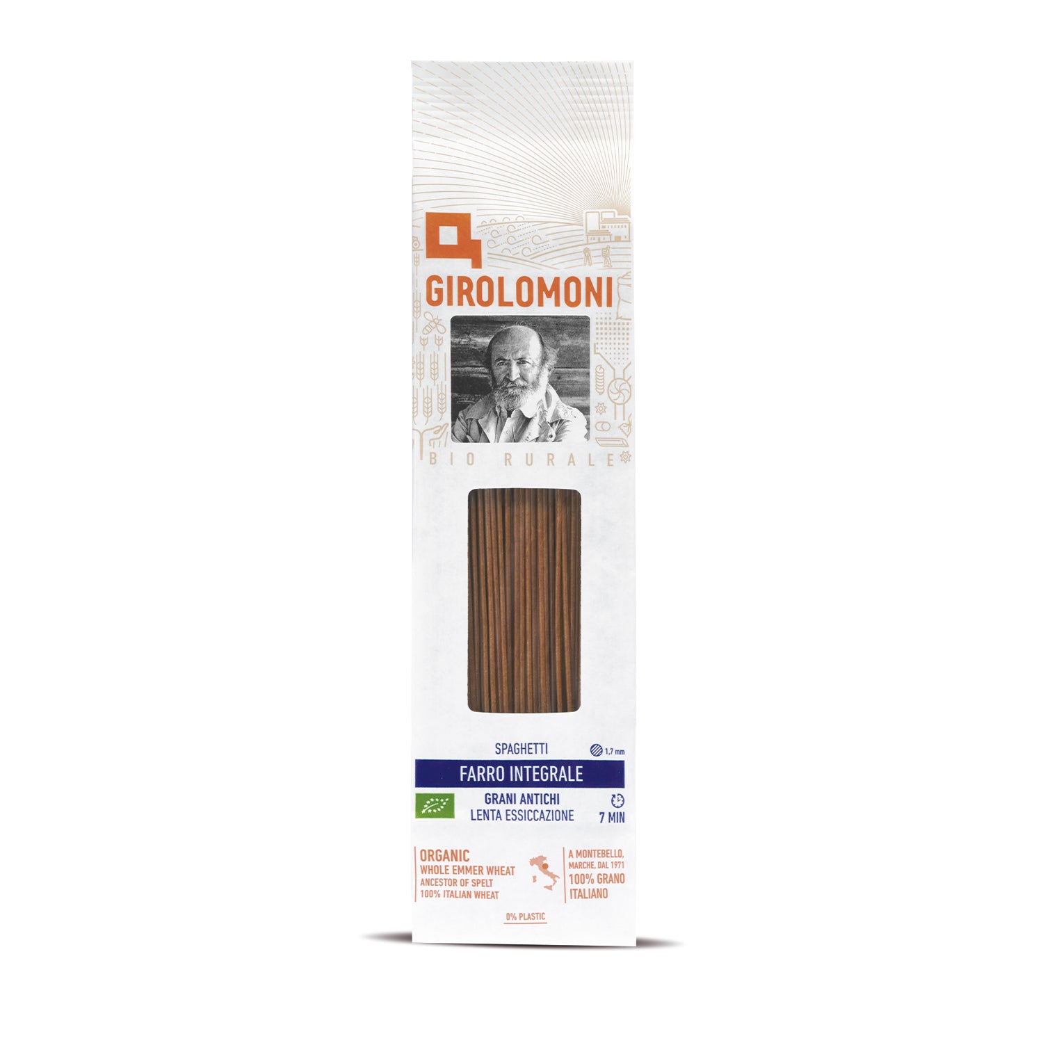 Espagueti espelta integral bio Girolomoni 500g