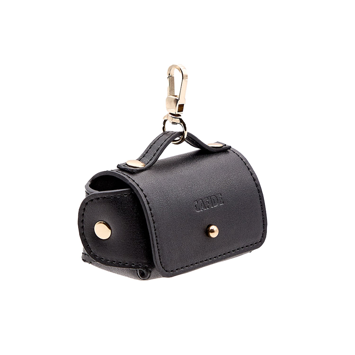 Cafide Portabolsas De Cuero Vegano Negro. Modelo Jala._0
