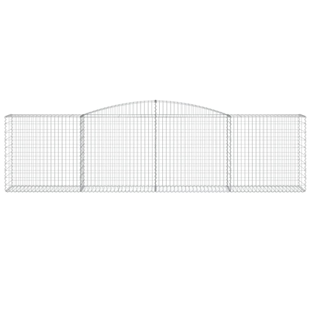 Cestas De Gaviones 7 Uds Forma De Arco Hierro 400x50x100/120 Cm_3