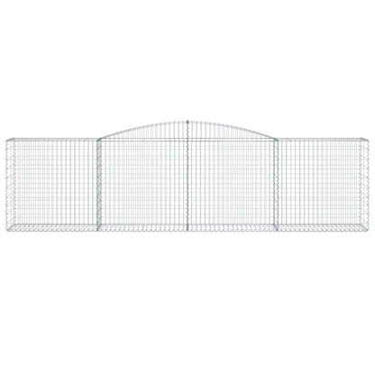 Cestas De Gaviones 9 Uds Forma De Arco Hierro 400x50x100/120 Cm_3