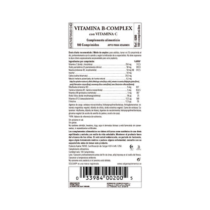Vitamina B-Complex con Vitamina C Solgar 100 comprimidos