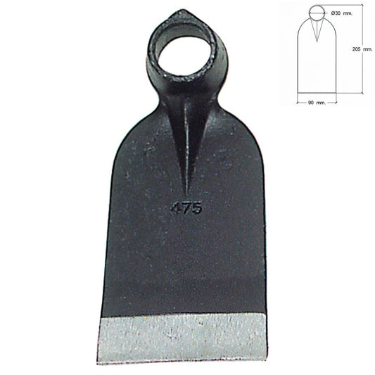 Azada Forjada Sin Mango 207/ 450 Gramos_0