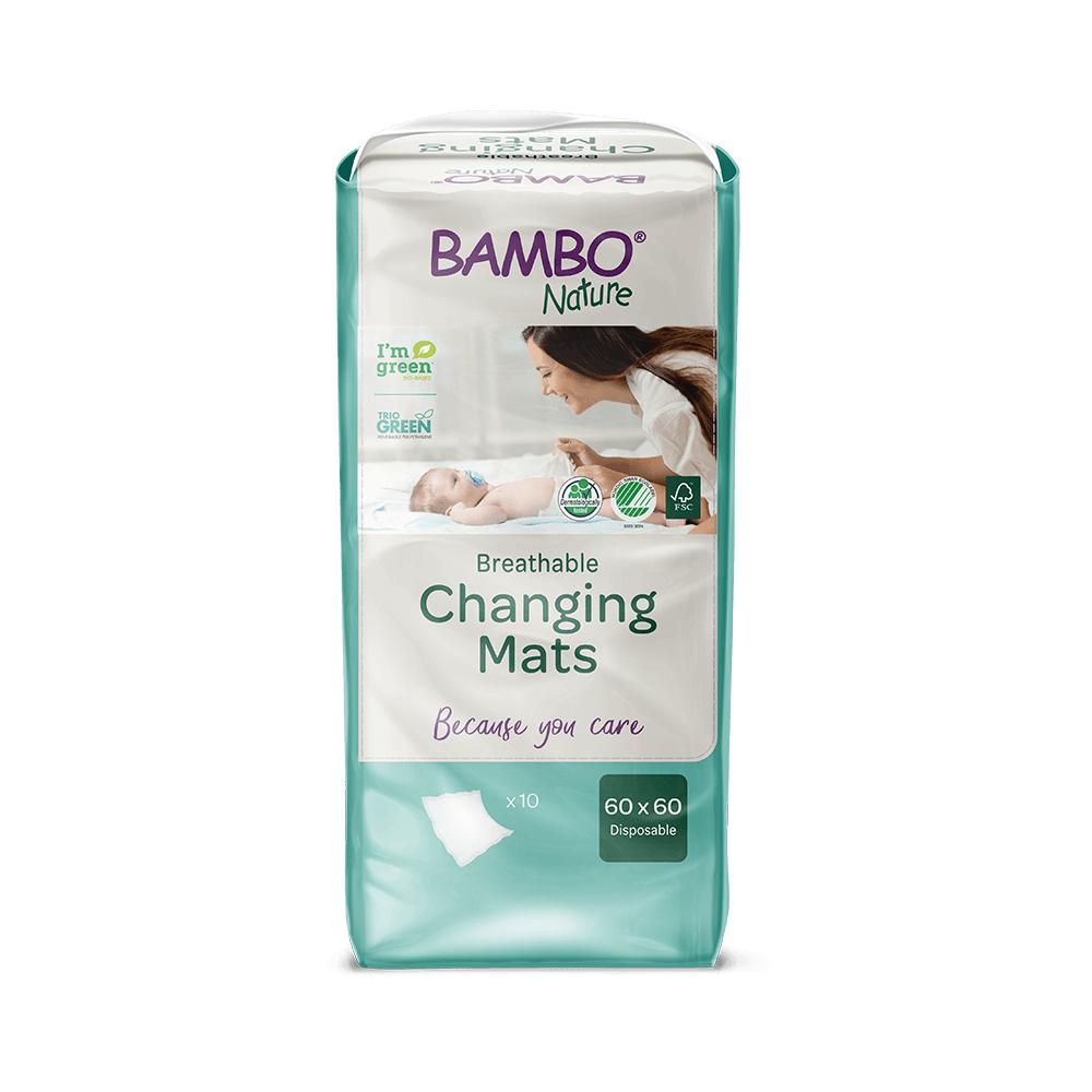 Cambiador/esteras para bebés Bambo Nature 10 Uds