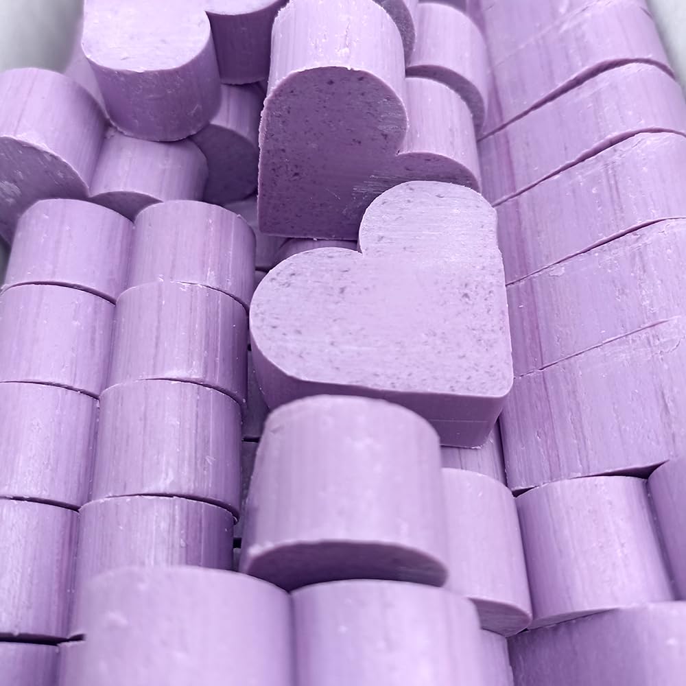 80 Jabones Aromáticos Con Forma De Corazón - Detalle Para Invitados De Eventos - Jabón Glicerina Con Aroma A Lavanda_0