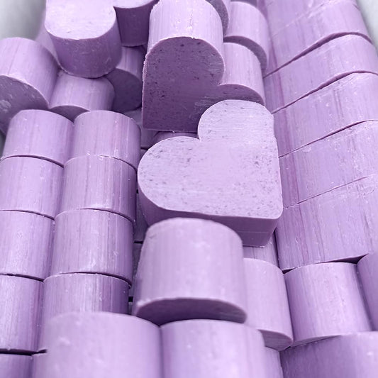 25 Jabones Aromáticos Con Forma De Corazón - Detalle Para Invitados De Eventos - Jabón Glicerina Con Aroma A Lavanda_0