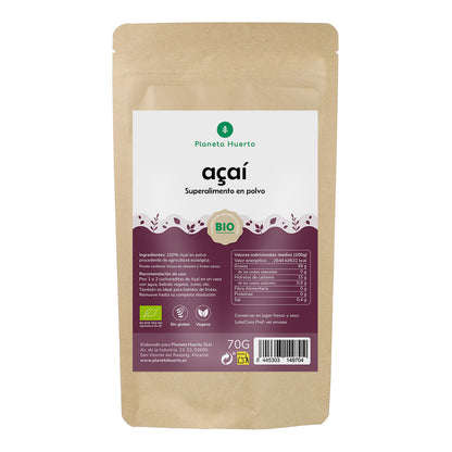 Açaí en polvo ECO Planeta Huerto 70 gr