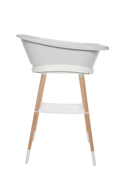 Bebe-jou Set Sense Bañera Led Gris + Soporte Sense + Hamaca Baño + Tubo Desagüe_0