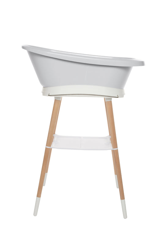 Bebe-jou Set Sense Bañera Led Gris + Soporte Sense + Hamaca Baño + Tubo Desagüe_0