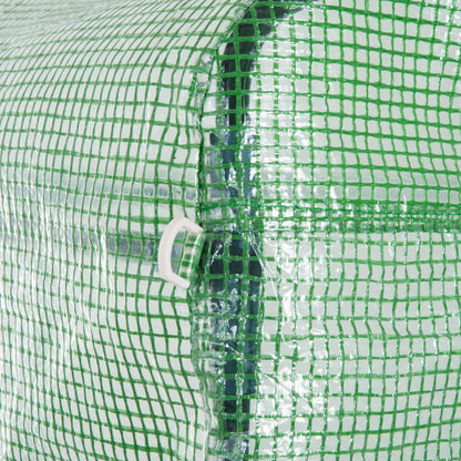 Outsunny Invernadero De Túnel 3x3x2 M Con Puerta Enrollable Y 4 Ventanas Verde_4