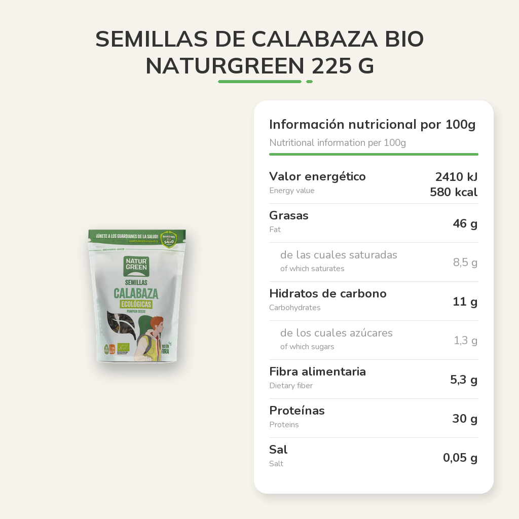 Información nutricional