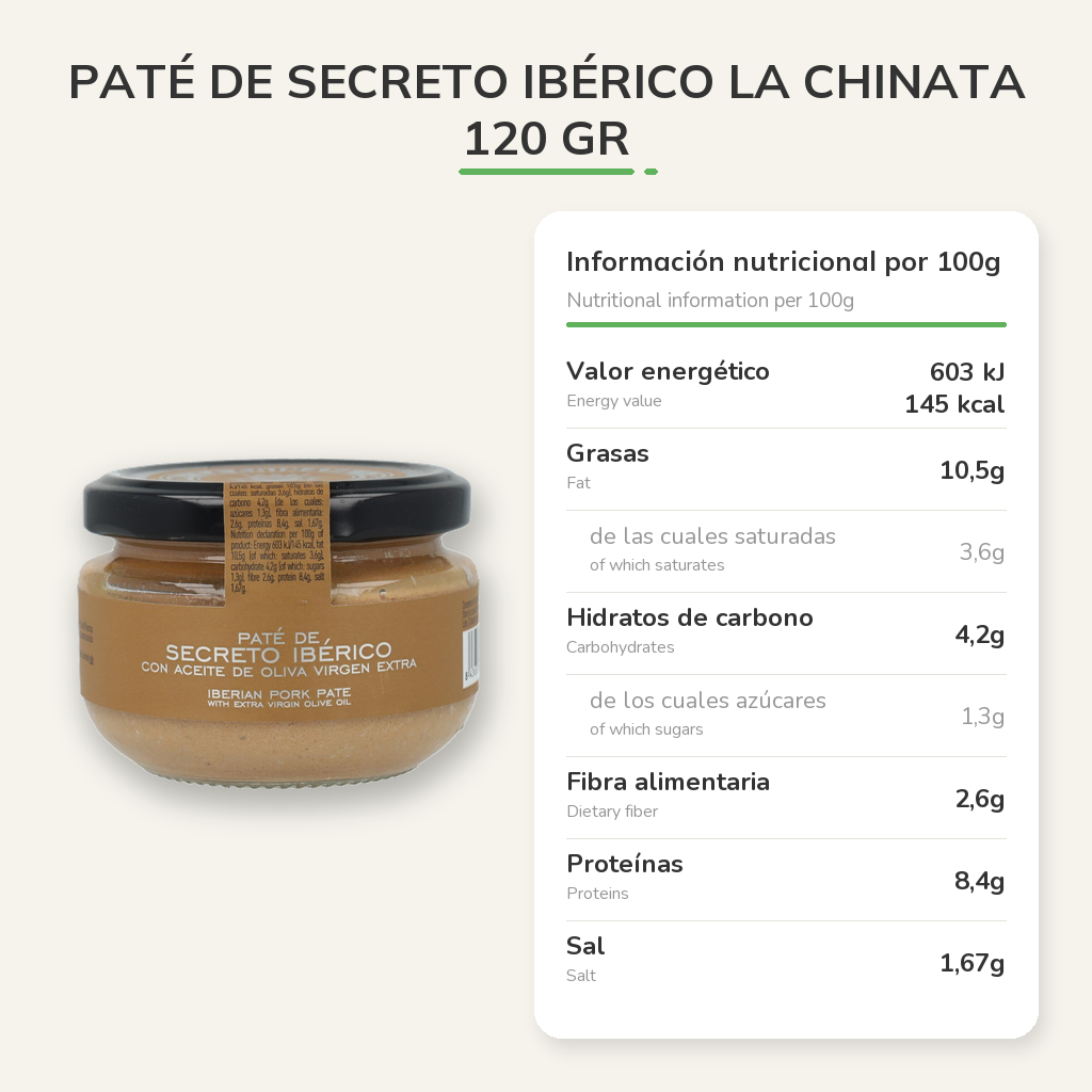 Información nutricional