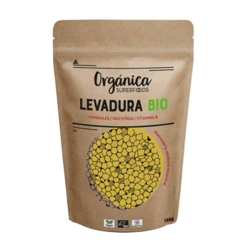Levadura Nutricional Bio 125g - Orgánica Superfoods_0