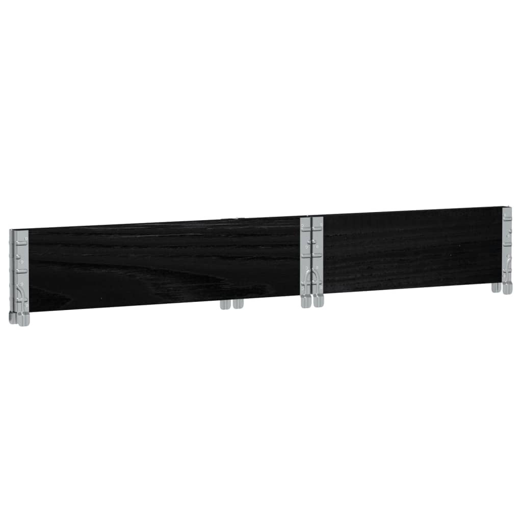 Jardinera De Madera Maciza De Pino Negro 80x60 Cm_5