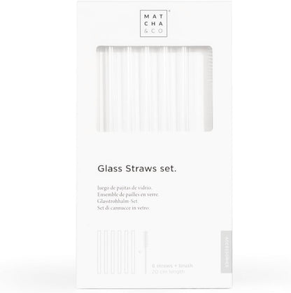 Set de Pajitas de Cristal (6 pajitas)  Matcha &amp; CO