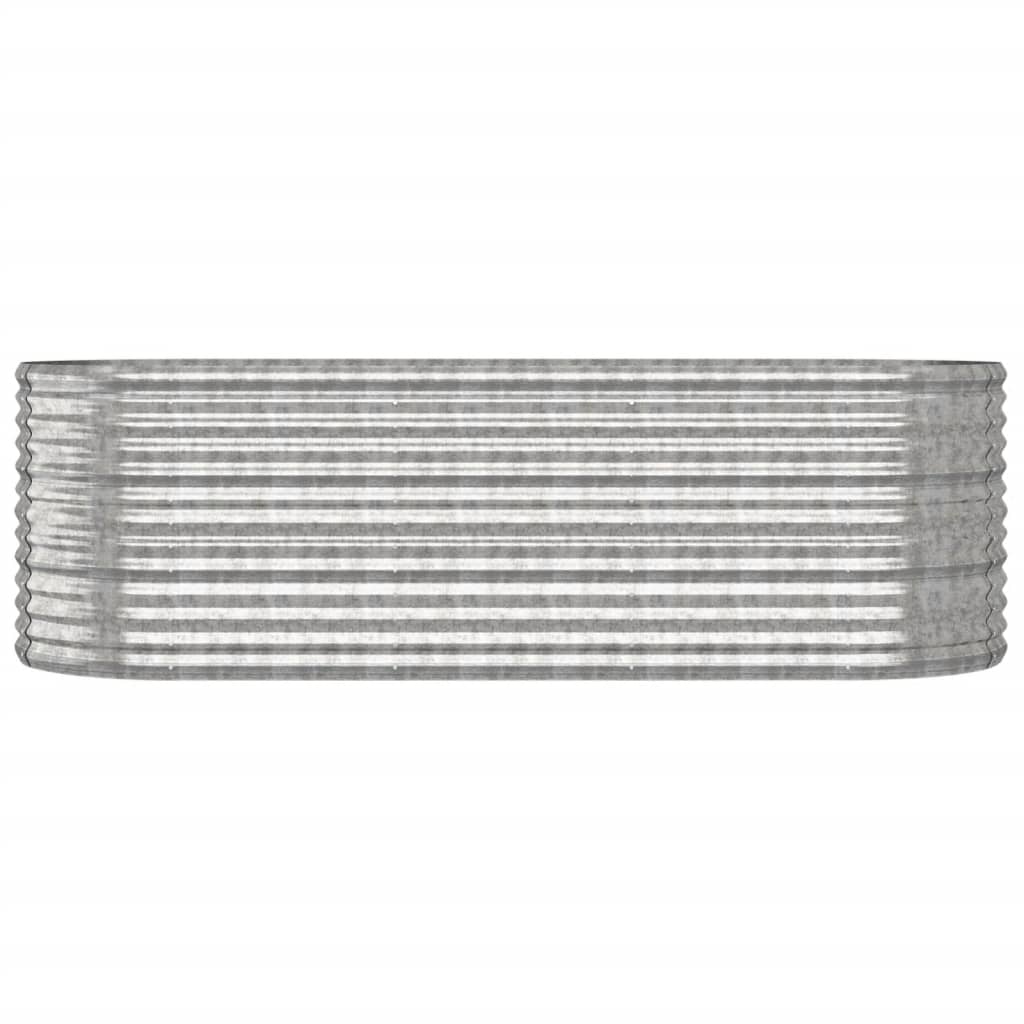 Jardinera De Acero Galvanizado Plateado 224x80x68 Cm_2