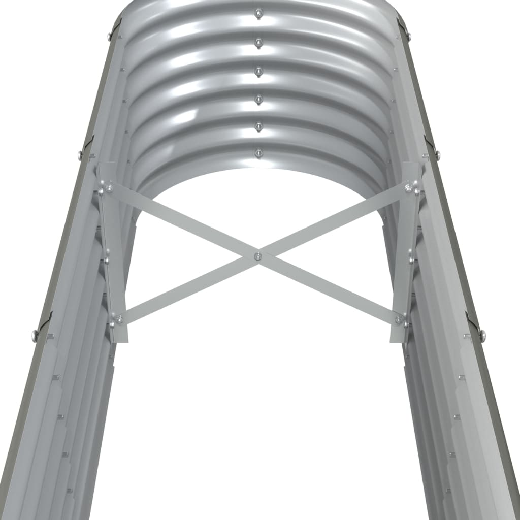Jardinera Arriate Acero Galvanizado Gris 332x40x36 Cm_4