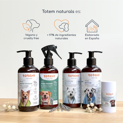 Champú natural Repelente para Perros Totem Naturals 250 ml