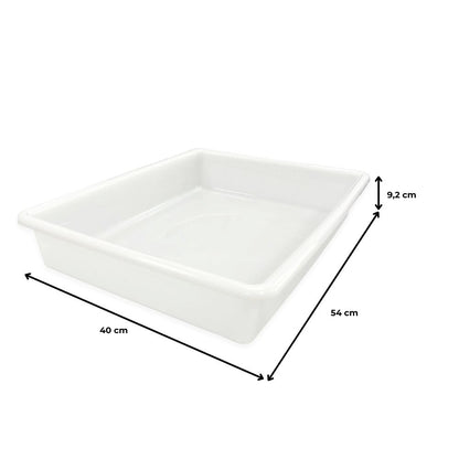 Bandeja Uso Alimentario (15l - 54x40x9.2cm). Cocinas, Restaurantes, Hostelería, Tiendas, Carnicerías, Colegios, Catering_3