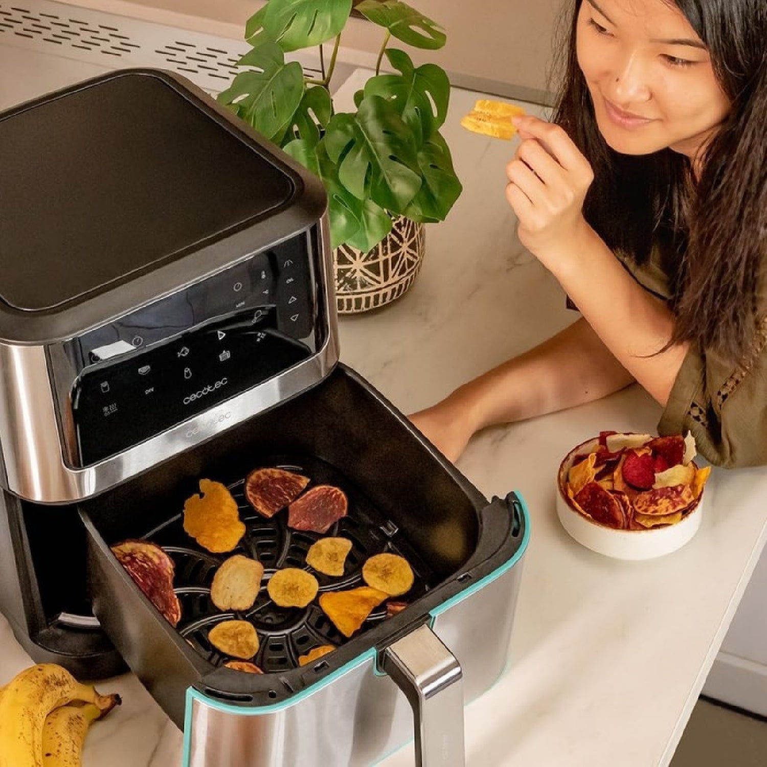 Freidora De Aire Cecofry Supreme 8000, 8 L, 1800 W, 10 Menús, Tecnología Perfeft Cook, 30ºc - 200ºc, Control Táctil._4