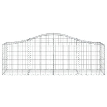 Cestas De Gaviones 25 Uds Forma De Arco Hierro 200x50x60/80 Cm_3