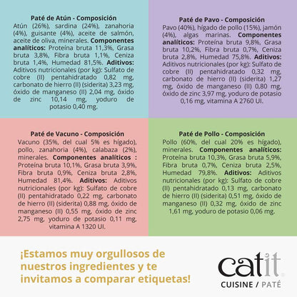Paté de Pollo con Hígado Catit Cuisine 95 g