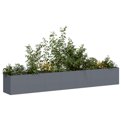 Jardinera De Acero Laminado En Frío Antracita 280x40x40 Cm_1