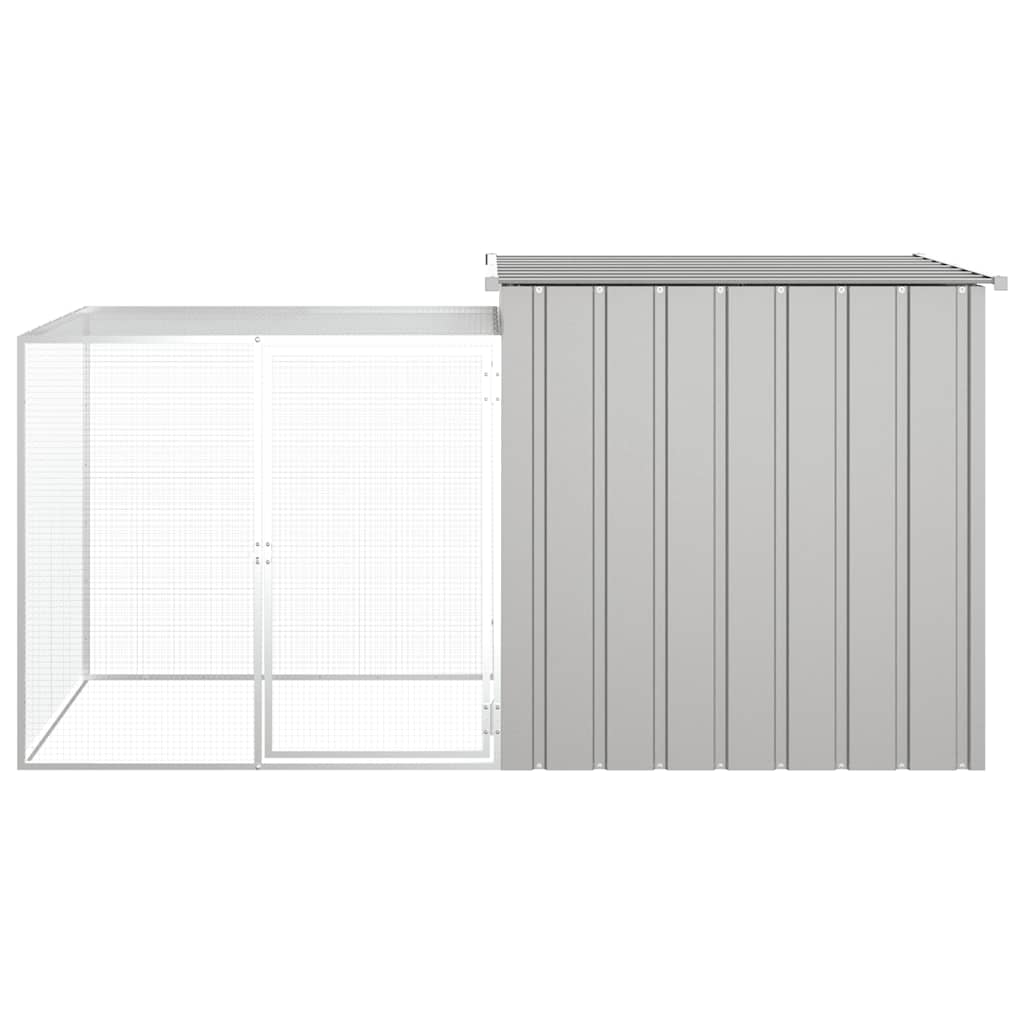 Jaula De Conejos Acero Galvanizado Gris 200x91x100 Cm_2