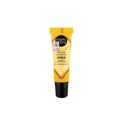 Bálsamo labial sos reparador con cera de abejas y manteca de karité, Organic Shop 10 ml