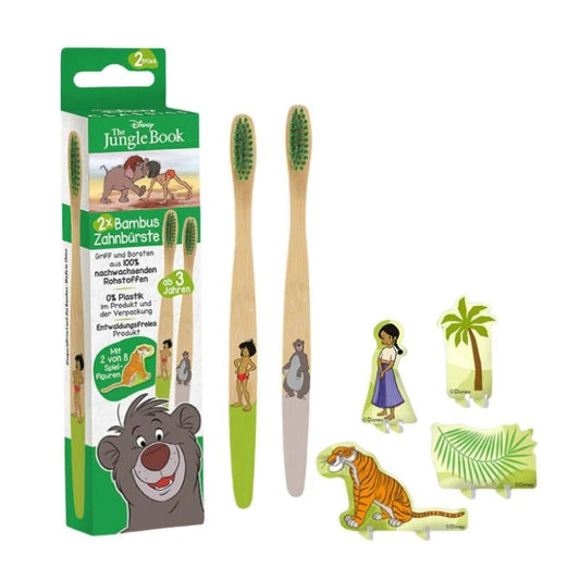 Cepillo de Dientes de Bambú Infantil Disney El Libro de la Selva (2 uds) Outdoor Freakz