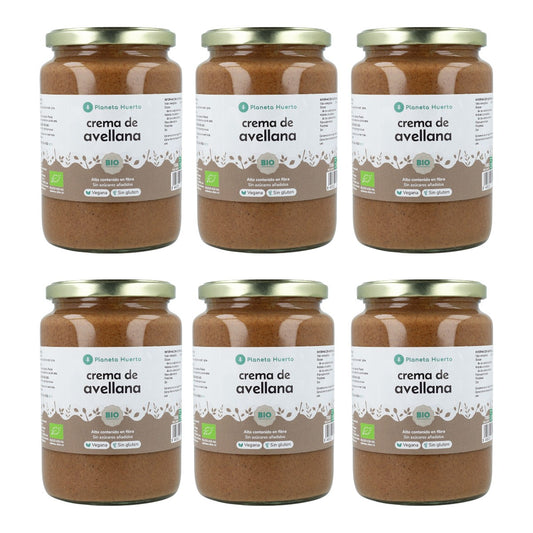 Pack 6x Crema de Avellanas ECO Planeta Huerto 700g