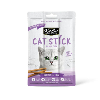 Kit Cat Cat Stick - Salmón &amp; Tuna 15 g Snack semihúmedo para gatos