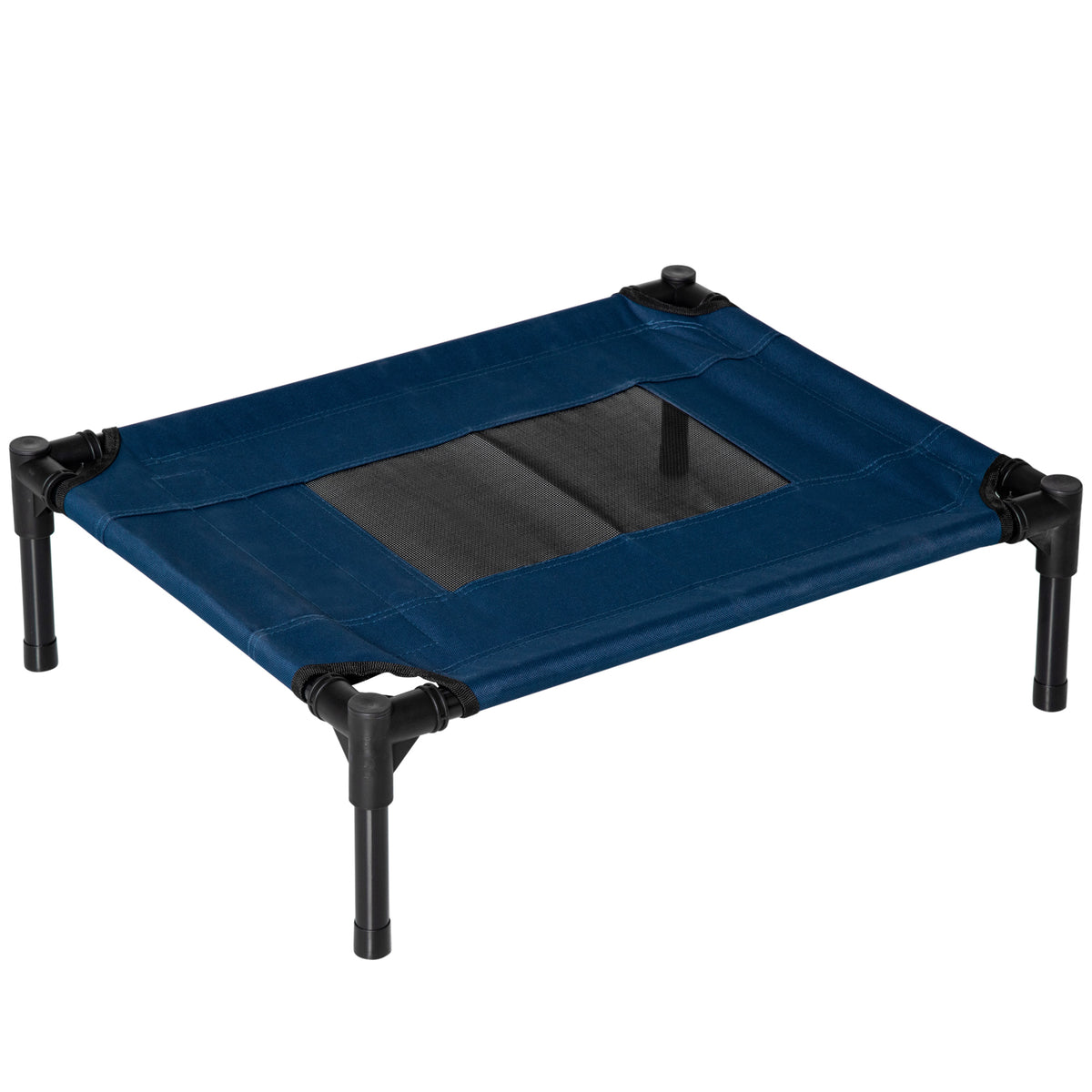 Pawhut Cama Elevada Perros Con Malla Transpirable Tela Oxford 61x46x18 Cm Azul_1